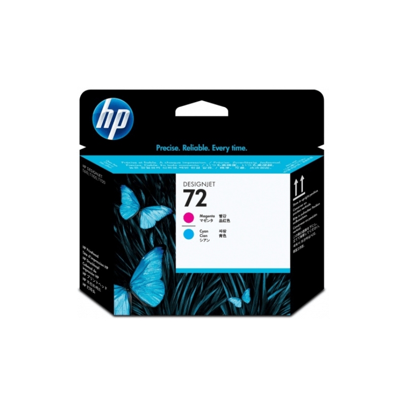 Cabezal de impresión DesignJet HP 72 magenta y cian Cabezal de impresión DesignJet HP 72 magenta y cian