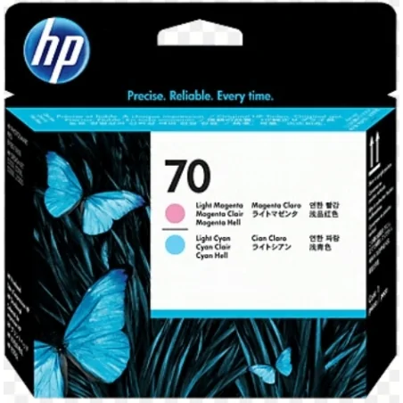 Cabezal de impresión DesignJet HP 70 magenta claro y cian claro