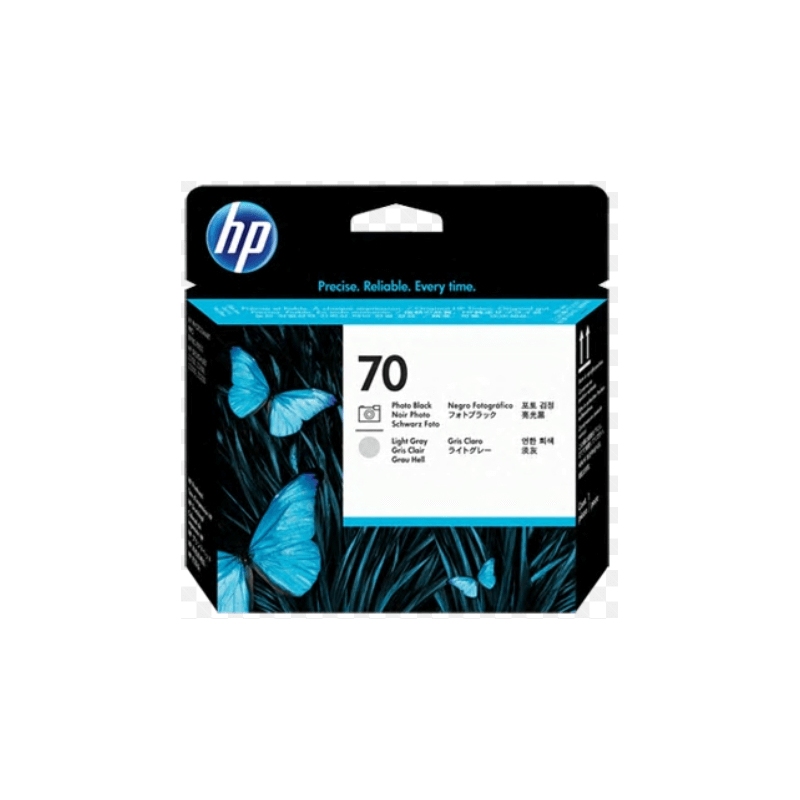Cabezal de impresión DesignJet HP 70 negro fotográfico y gris claro Cabezal de impresión DesignJet HP 70 negro fotográfico y gris claro