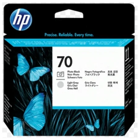 Cabezal de impresión DesignJet HP 70 negro fotográfico y gris claro | NYSI Soluciones