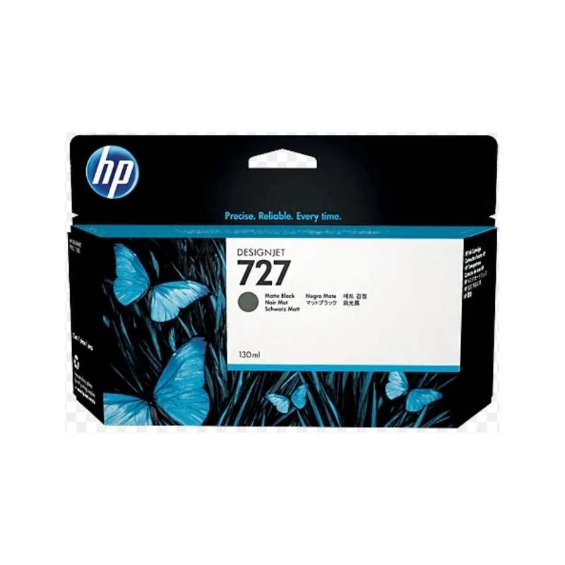 Tinta HP 727 130 ML Negro Mate Original (B3P22A) | Tienda NYSI