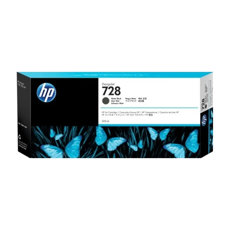 Tinta HP 727 300 ML Negro Mate (C1Q12A) | Tienda NYSI
