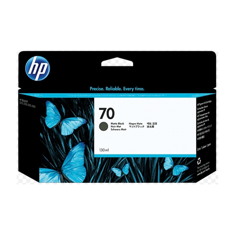 Cartucho de tinta DesignJet HP 70 de 130 ml negro mate | NYSI Soluciones Cartucho de tinta DesignJet HP 70 de 130 ml negro mate | NYSI Soluciones