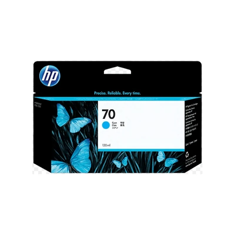 Cartucho de tinta DesignJet HP 70 de 130 ml cian | NYSI Soluciones