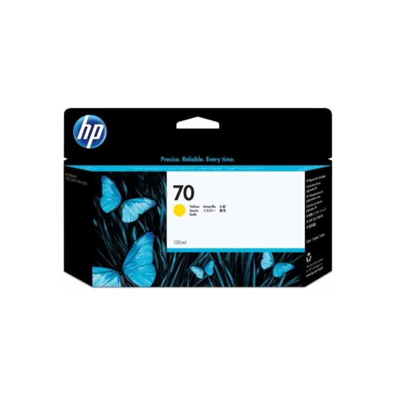 Cartucho de tinta DesignJet HP 70 de 130 ml amarillo | NYSI Soluciones Cartucho de tinta DesignJet HP 70 de 130 ml amarillo | NYSI Soluciones