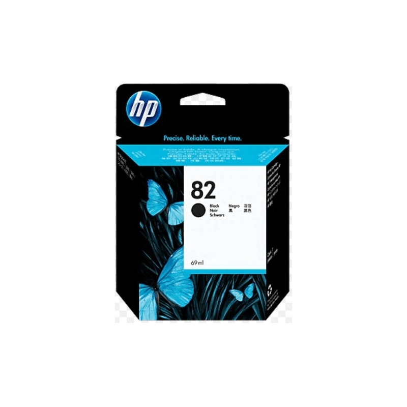 Cartucho de tina DesignJet HP 82 negro de 69 ml Cartucho de tina DesignJet HP 82 negro de 69 ml