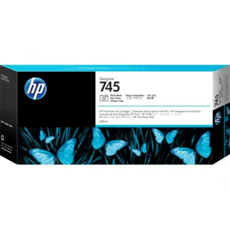 Cartucho de tinta DesignJet HP 745 de 300 ml negro fotográfico | NYSI Soluciones