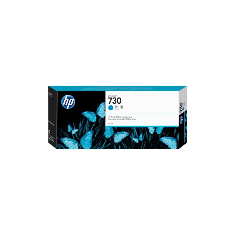 TINTA HP 730 300 ML CYAN ORIGINAL (P2V68A) TINTA HP 730 300 ML CYAN ORIGINAL (P2V68A)