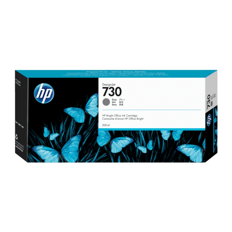 TINTA HP 730 300 ML GRIS ORIGINAL (P2V72A) TINTA HP 730 300 ML GRIS ORIGINAL (P2V72A)