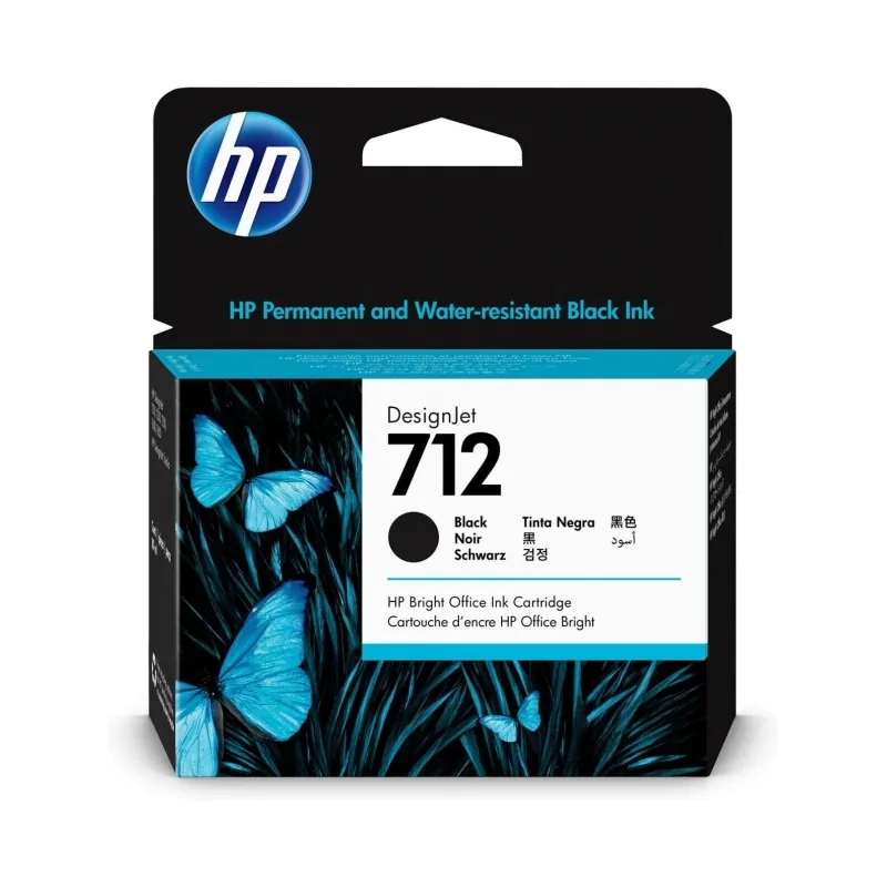 Tinta HP 712 80 ml negra | Tienda NYSI