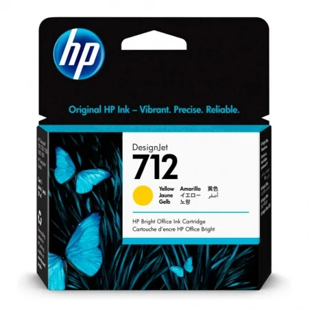 Tinta HP 712 29 ml amarilla | Tienda NYSI