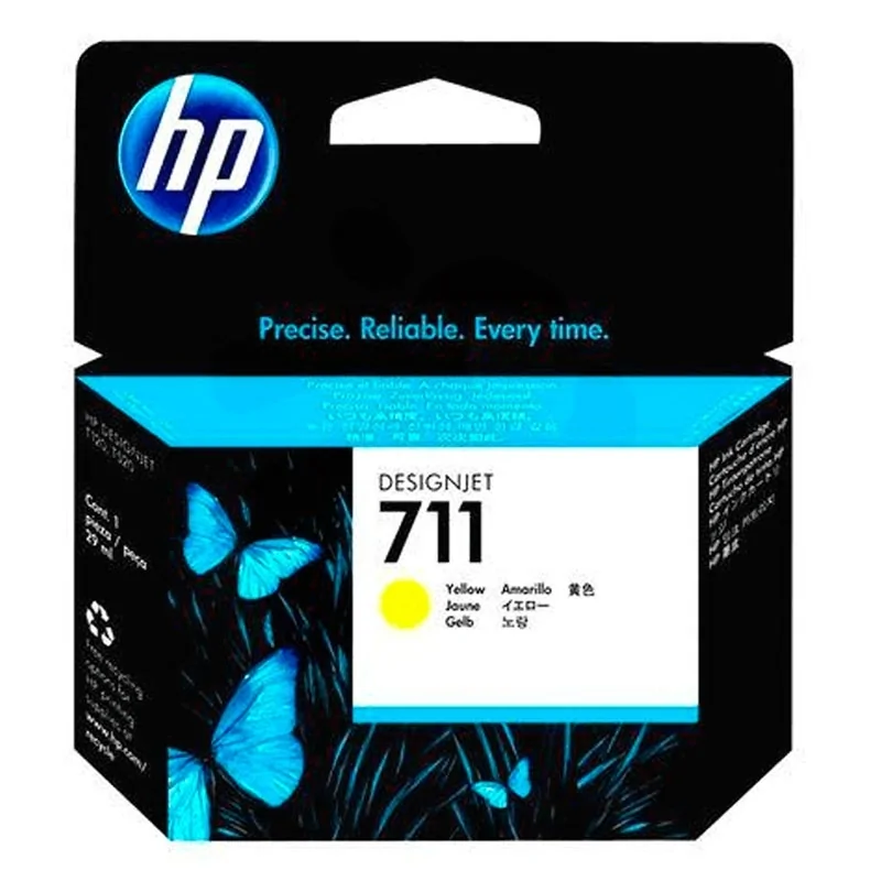 Tinta HP 711 29 ML Amarilla Original (CZ132A) | Tienda NYSI